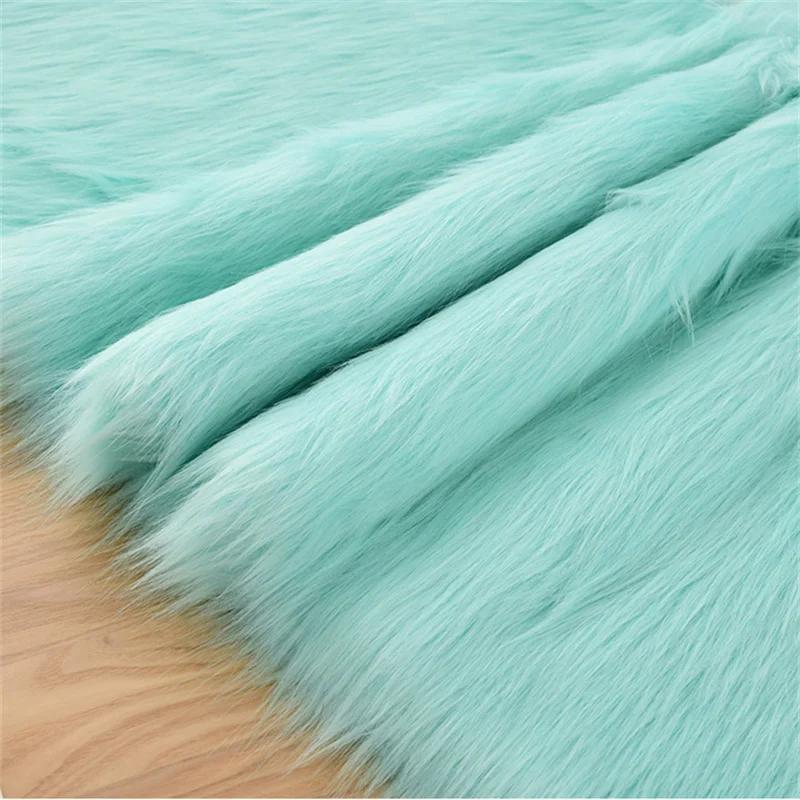 5cm Plush Thickened Fur Fabric By The Meter Coats Bags Clothes Sewing High-grade Imitation Fox Cloth Decorative Winter Plain Diy