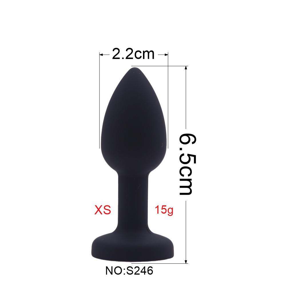 Silicone Detachable Tail Excluding Diamond Screw Anal Plug Accessory