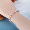 French Romantic Colored Pearl Bracelet Femininity Light Luxury Versatile Niche Simple Handmade Beaded Bracelet For Girlfriends