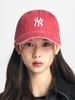 Emelbi Basic Washed Unstructured Ball Cap Ny (D.Red)