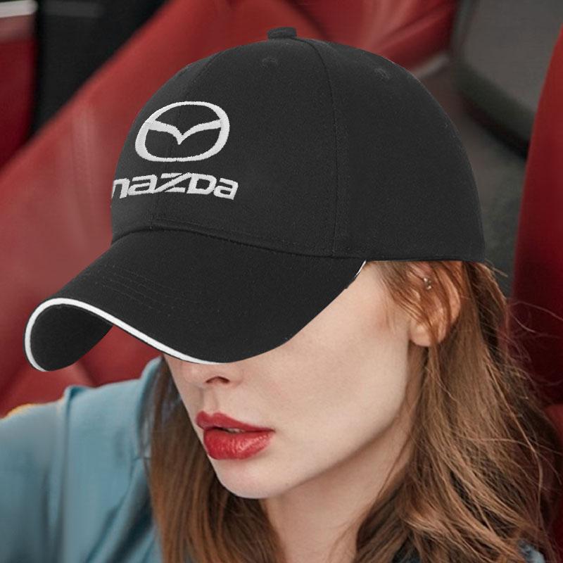 Mode Herren Damen Auto Dekoration Baseballkappe Auto Logo Sonnenhut Für Mazda 3 6 CX5 2 CX3 CX9 MX5 RX8 Axela Demio MS CX5 2 Axela Demio MS GJI GH BK MP