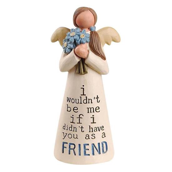 Ангел Орнамент Изысканное Исполнение Статуэтка Ангела Дружбы Смола Скульптура Ангела A