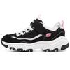 Skechers I Conik Synthetic Leather Low top Casual Shoes Black Pink Unisex 8701646L-BKNP
