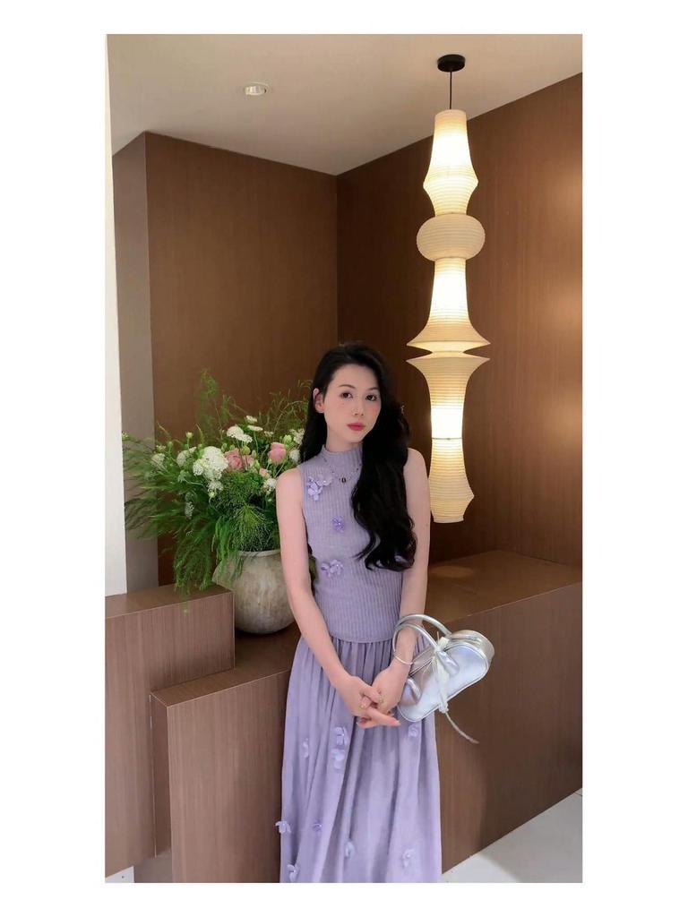 7807-2 Stylish Sweetheart: Summer 2026 Slimming Knit Two-Piece Set