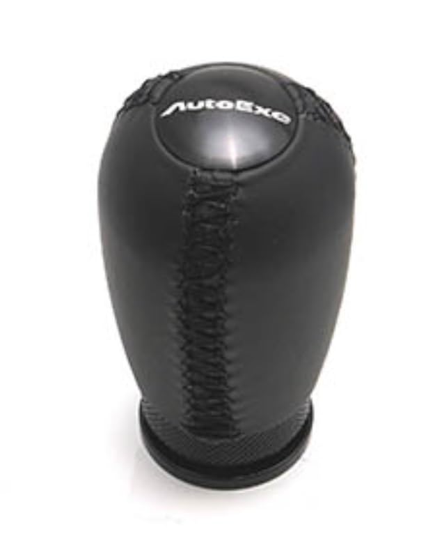 

Auto Exe Leather Shift Stick Genuine Black for Manual Transmission Part Number NDA5V9050 Knob, Shape, Leather, Stitching, Vehicles,