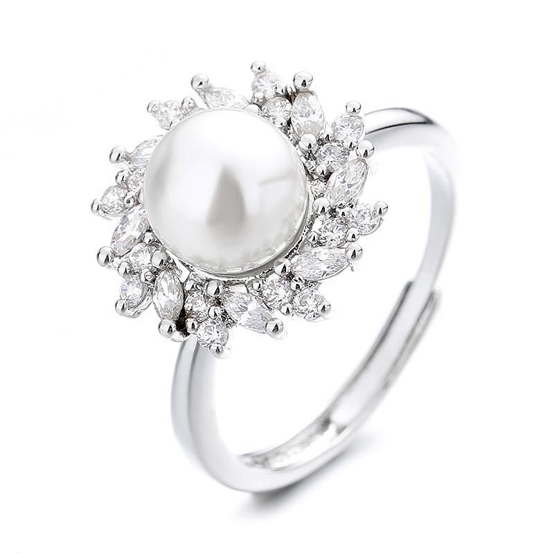 925 Sterling Silver Ring Open Adjustable Silver/Gold for Women Exquisite Student Girlfriend Jewelry Accessories Wedding Party
