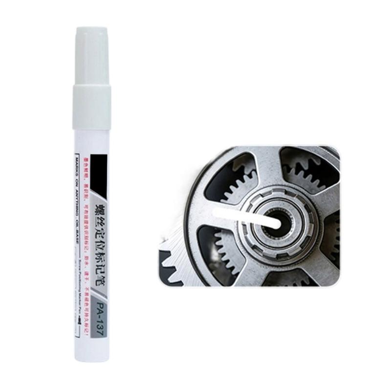 Industrial Screw Marking Pen 3mm Round Tip Portable Screw Marking Paint Marker Pen For Positioning On Metal Plastic