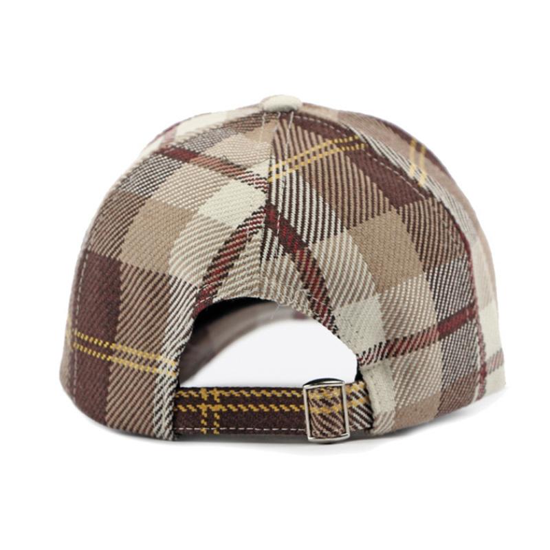 Color Block Plaid Pattern Baseball Cap, Sunscreen Snapback Outdoor Breathable Trucker Hat, Casual Dad Hat