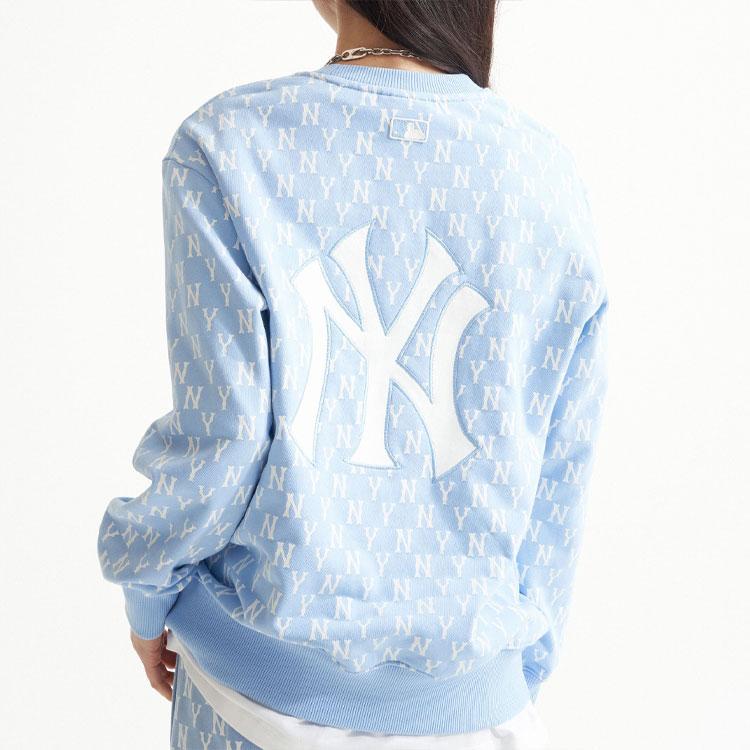 New MLB Sweatshirt Unisex Light Blue 3AMTM0221-50BLL