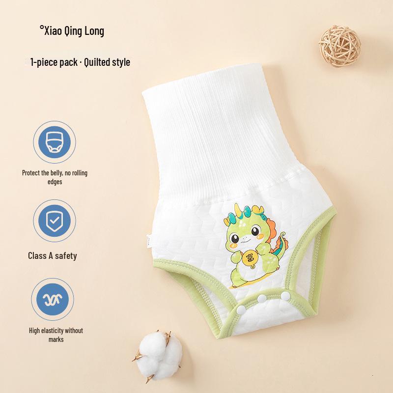 Cozy Cotton High-Waisted Baby Belly Band for Cold & Umbilical Protection (Autumn/Winter)