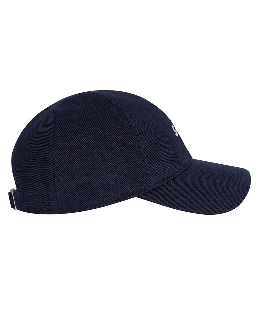 Sebseu Small Logo Twill Brown Ball Cap - Navy