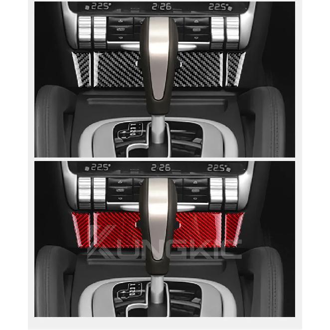 Real Soft Carbon Fiber Sticker For Porsche Cayenne 2003 2004 2005 2006 2007 2008 2009 2010 Ashtray Panel Interior Accessories