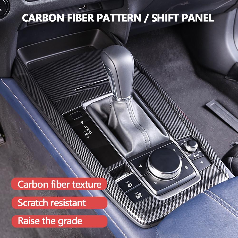 Car Central Gear Panel Control Panel Decal Car Gearbox Interior Modification ABS Cover Trim for Mazda CX30 CX-30 2019 2020 2024