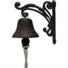 1 Pc Vintage Cast Iron Wall Bell Antique Rustic Hanging Bell for Farmhouse & Front Door Decor