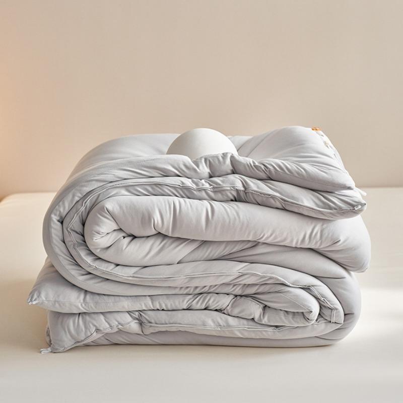 Solid color soybean fiber winter quilt thickened spring and autumn quilt core universal in all seasons thick quilt warm