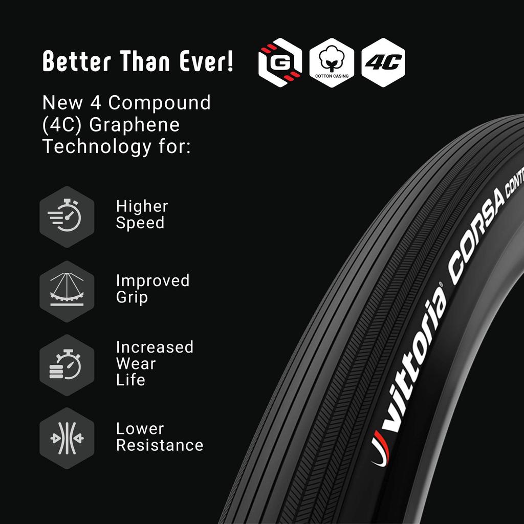 Vittoria Corsa Control Tubeless Ready Full Black G2.0700x25c