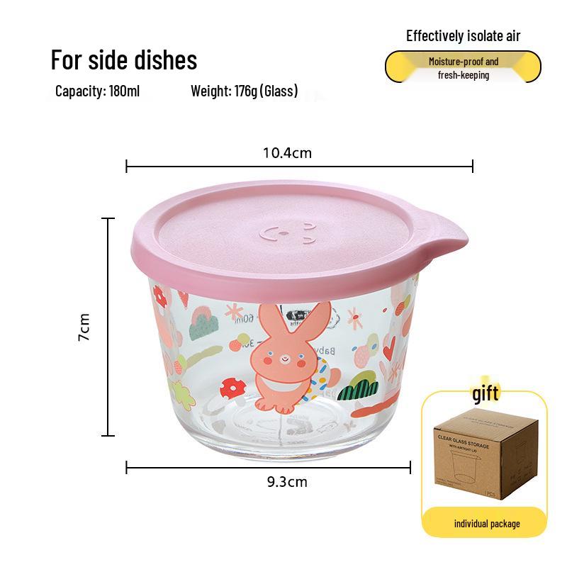 Food-Grade Transparent Glass Jar with Lid for Kimchi, Pickled Vegetables, Grains, Fruits, and Vegetables