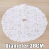 Short Plush Christmas Tree Skirt Xmas Trees Skirts Base Cover Snowflake Santa Claus Snowman Pattern Home Party Xmas Decoration