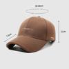 Embroidered Letter Cap Autumn Winter Men's Velvet Warm Baseball Cap Women's Sun Hat