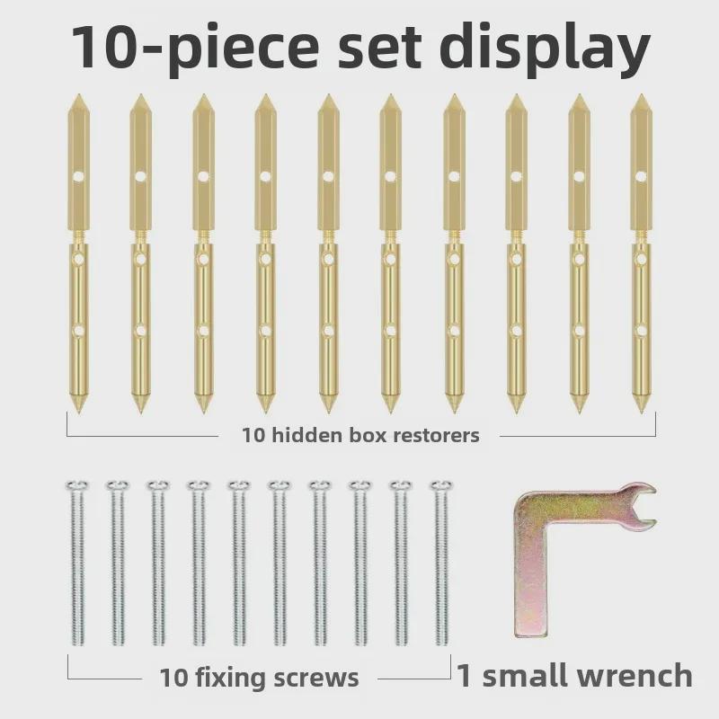 Universal 120 Switch Junction Box Repair Kit with Multifunctional Support Rods - 10 Pack