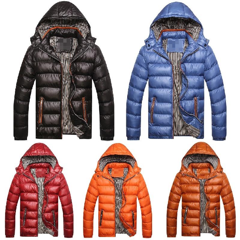 Luxurious Men's Winter Warm Hooded Thick Padded Jacket For Ultimate Comfort