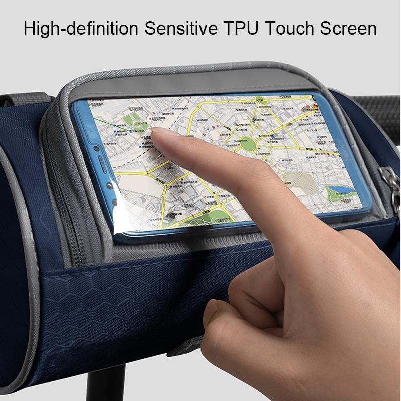 Jízdní taška s dotykovou obrazovkou Vodotěsná taška na kolo Ultralehká přední taška na kolo Taška na elektrickou koloběžku Taška na kolo Příslušenství na kolo