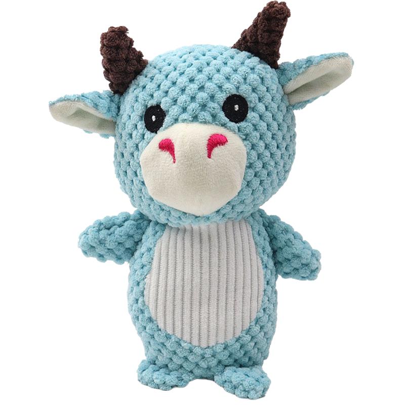 Plush elephant dog chew toy squeaky pet toy