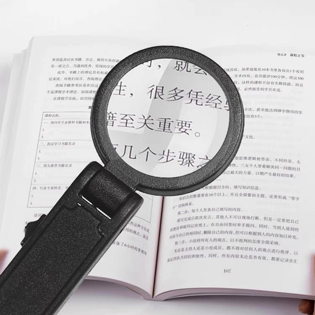 Portable 8x Magnifying Glass Multifunctional Magnifying Glass Tweezer Magnifying Glass Repair Tools for Jewelry Repair