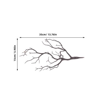 4Pcs Artificial Dried Antlers Tree Branches Plastic Decorative Plant Twigs Vase Filling DIY Craft Branches Layout Props