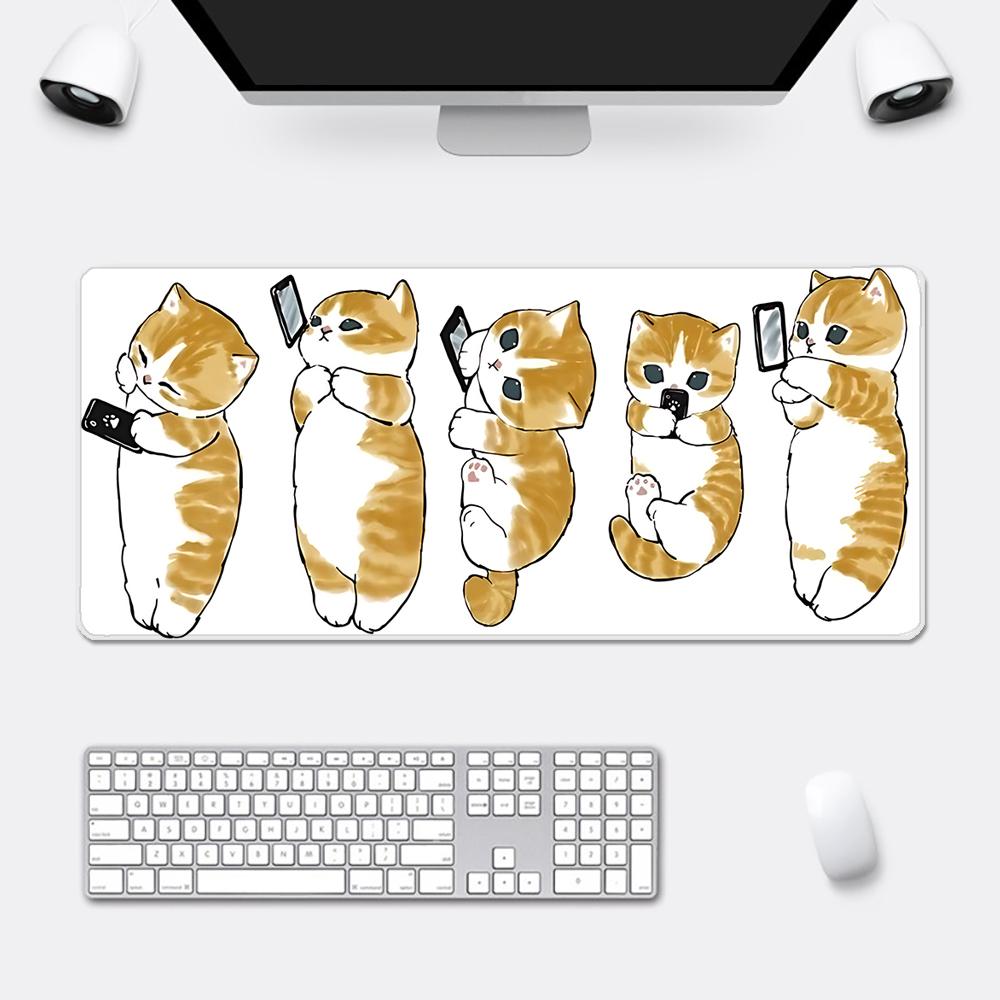 Cute Anime Mofusands Mousepad HD Printing Computer Gamers Locking Edge Nonslip Mouse Pad XXLxcm Keyboard PC Desk Pad