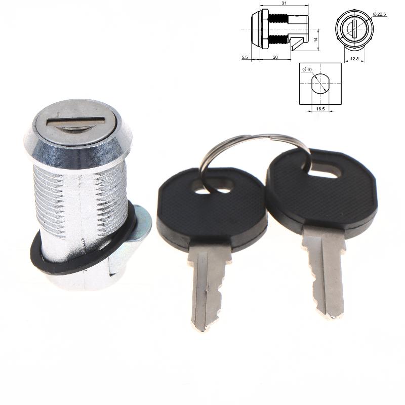 Zinc Alloy Cylindrical Lock Cabinet Lock Door Lock Useful Lock Padlock With 2 Keys For Secure File Drawer Door Mailbox Rv Truck