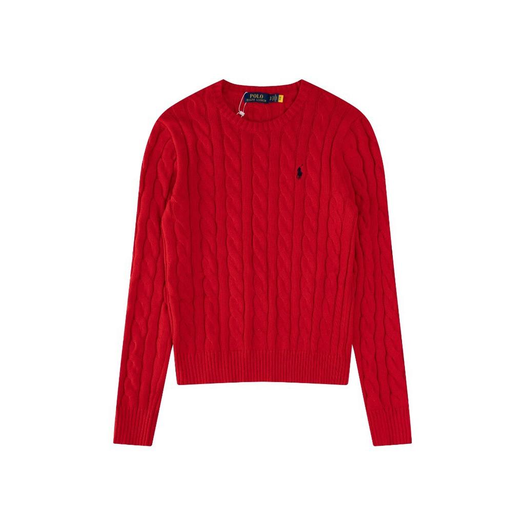 ZYLLO Classic Knitted Round Neck Sweater Embroidered Autumn Winter Trendy New Sweater