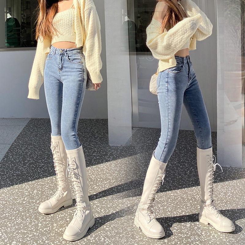 Plus Size High Waist Slimming Skinny Jeans - Spring/Autumn 2022 Women s Fashion 30