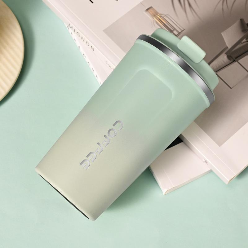 The Second Generation Coffee Cup Pro304 Stainless Steel Vacuum Two-Color Spray Thermos Cup Car Accompanying Cup
