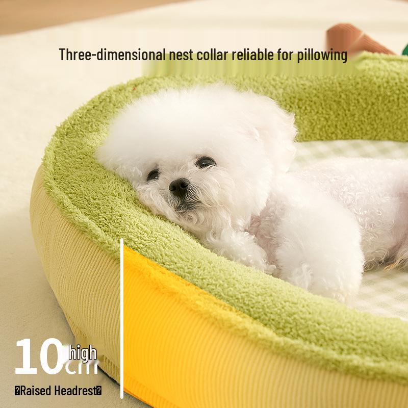 All-Season Pet Bed for Kittens and Small Dogs - Sofa or Dog House Use