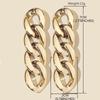 Retro Gold European & American Punk Style Women's Hoop Earrings