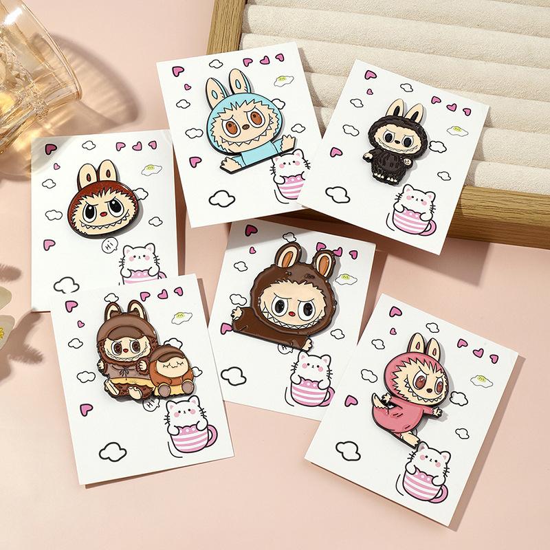 

Kawaii Anime Doll Badge Cartoon Cute Brooches School Bag Clothes Decoration Gift