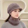 Damen Baskenmütze Winter Warm Winddicht Elastische Stretch-Passform, Leichtgewichtiger Thermoschutz für Ohren für Outdoor-Reisen, Radfahren, Weihnachten, Freizeitaktivitäten