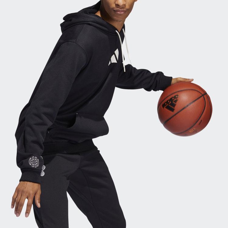 Adidas Logo Pullover Hoodie Men Tops Black HC7674