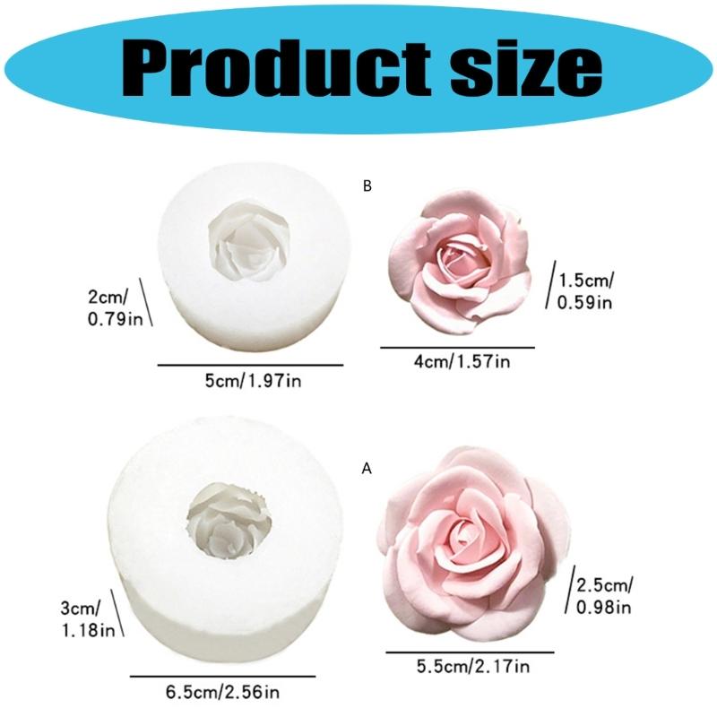 Valentines Rose Scented Candle Silicone Mould Food Safe Reusable for Romance Craft and Home Decoration