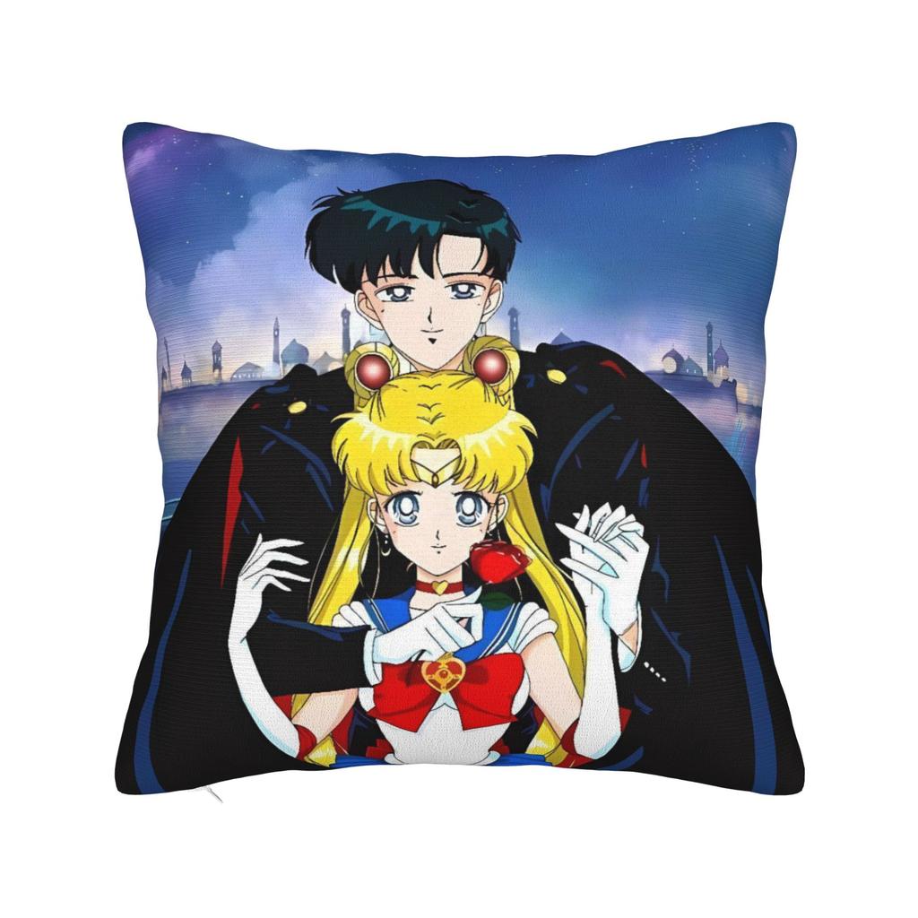 Sailor Moon Pillow Case Soft Pillow Cover For Office Car Home Decor Retro Trendy Cushion Cover
