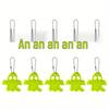 Halloween Ghost Reflective Pendant Keychain & Backpack Charm