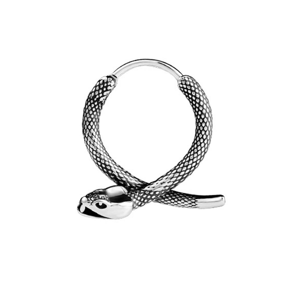 New Geometric Hoop Earrings for Men Boys, Waterproof Stainless Steel Gothic Ear Gifts to BFF Brothers Dad Father Jewelry
