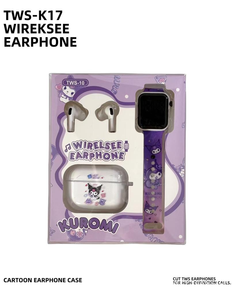 2025 Sanrio Noise-Cancelling Cartoon Wireless Earbuds - Cute Bluetooth Headphones