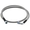 52" Length SS Braided Transmission Cooler Hose Lines For TH350 700R4 TH400