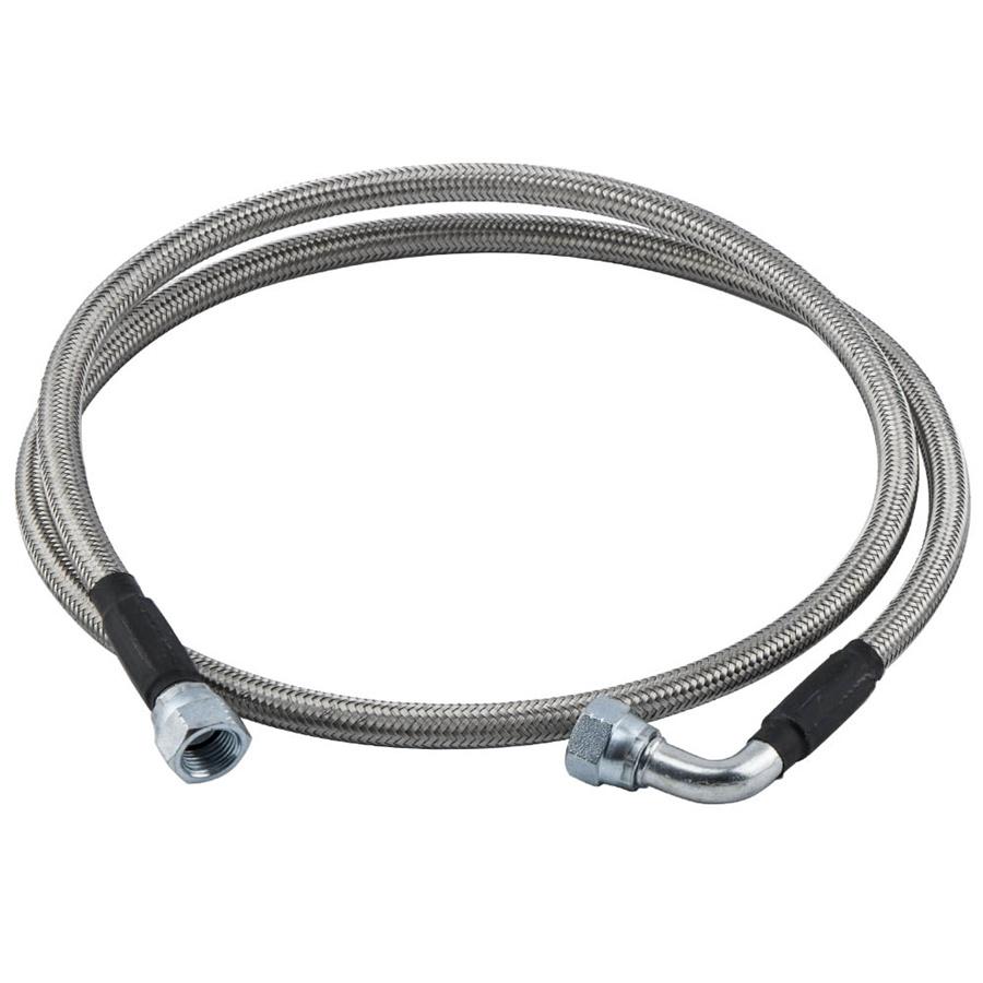 52" Length SS Braided Transmission Cooler Hose Lines For TH350 700R4 TH400