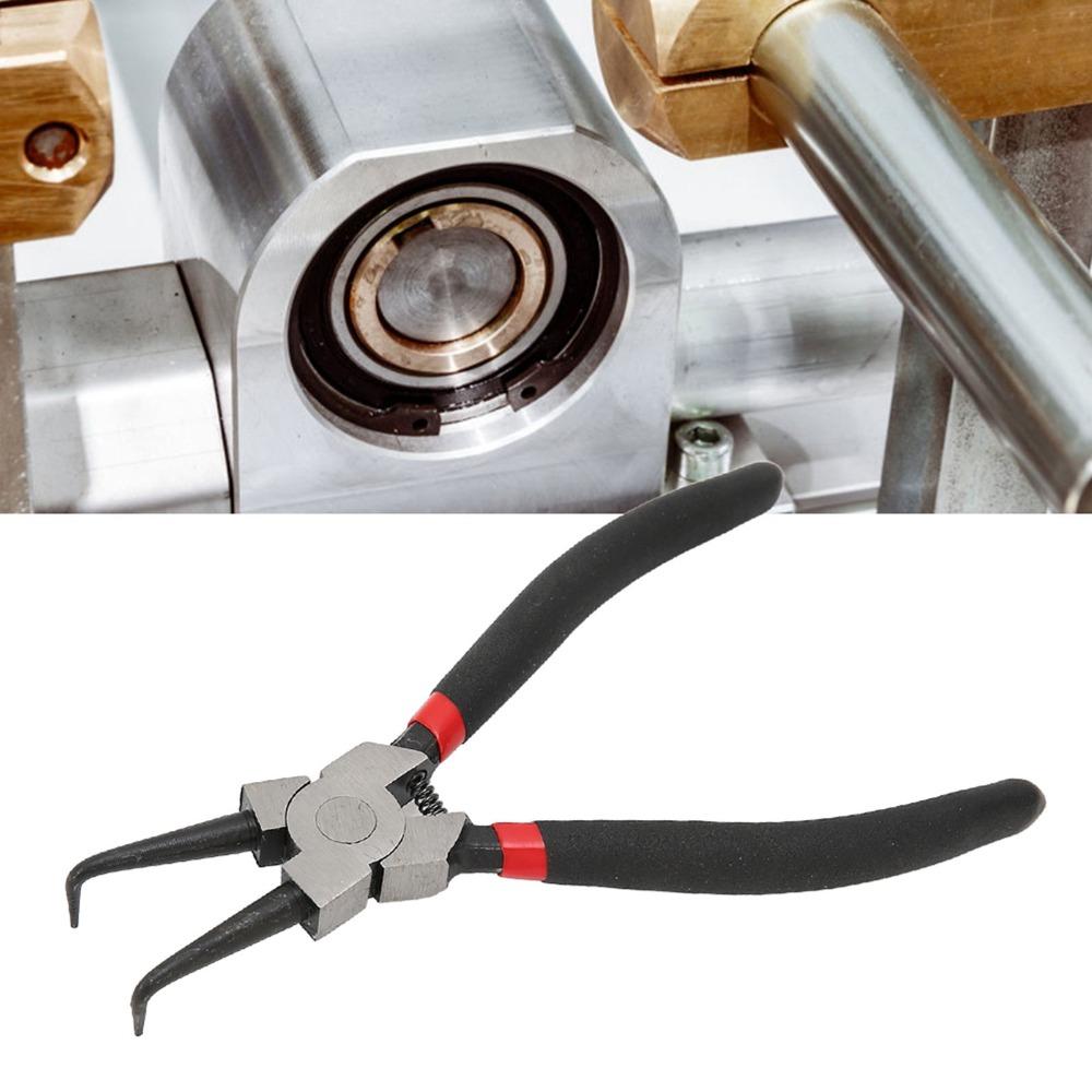 Immersion Handle Internal Snap Ring Pliers Rubber Handle Bent Nose Pliers Circlip Pliers DIY