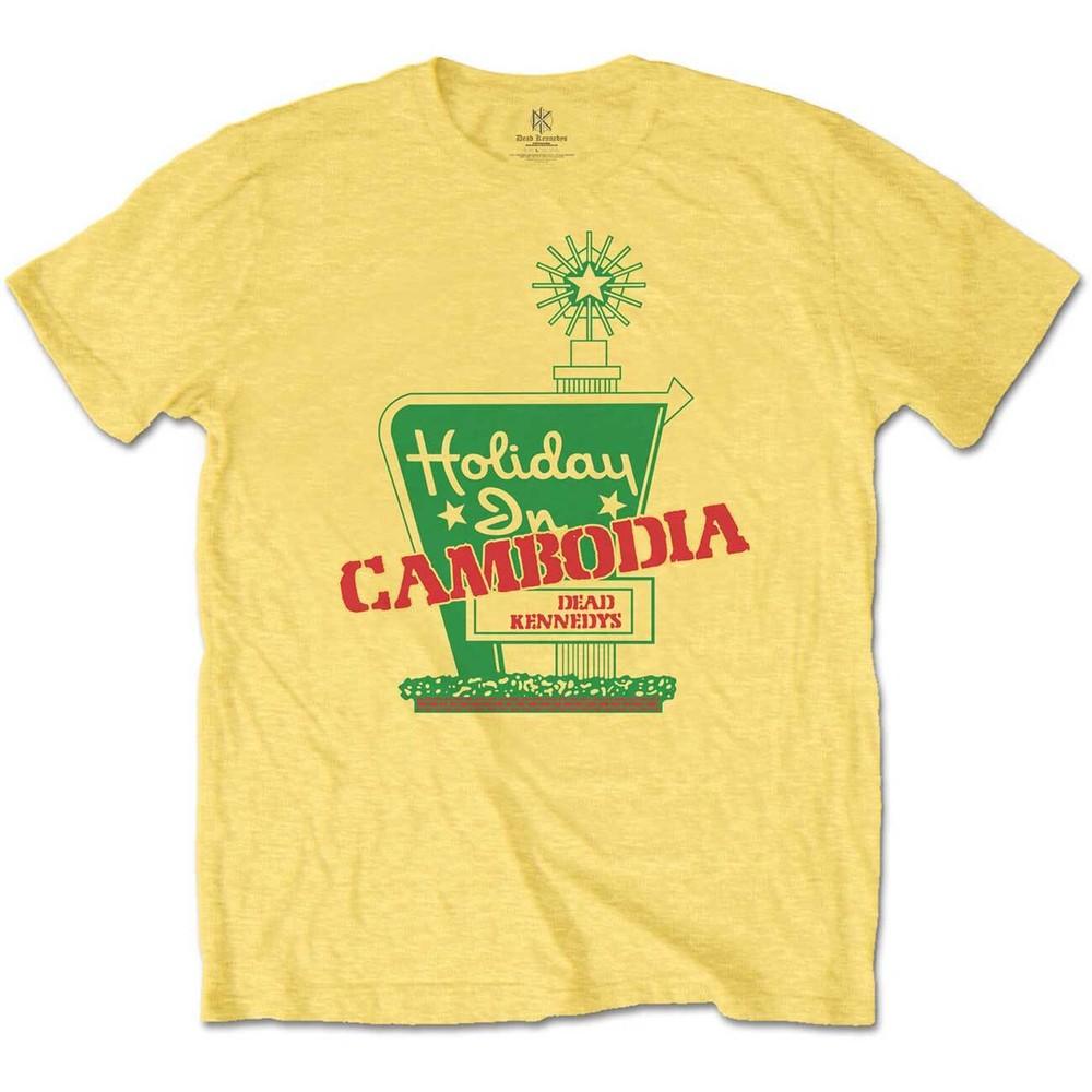 

Dead Kennedys T-Shirt Holiday In Cambodia Rock Band Official New Yellow 3XL