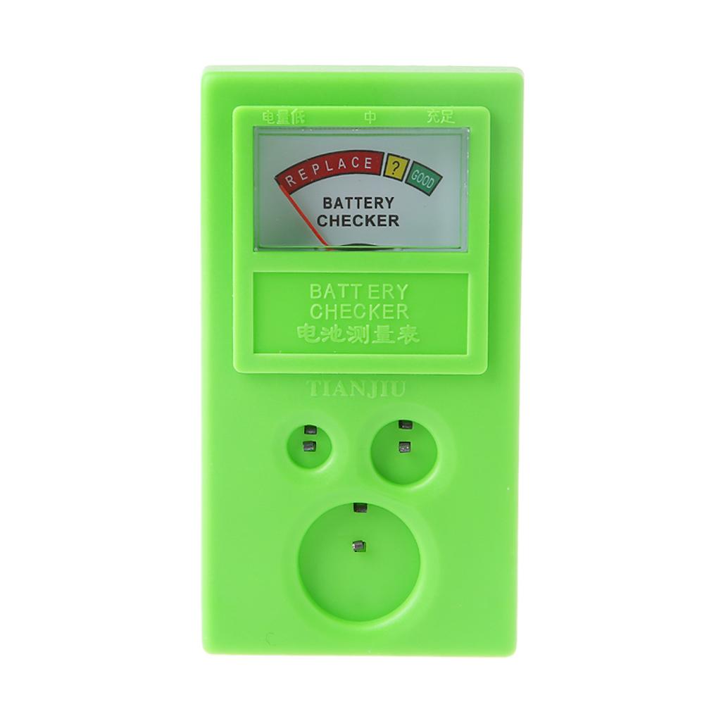 DurableChecker Button Cell Coin Battery Power Tester LR44 CR2032 CR2025 1.55V 3V 1