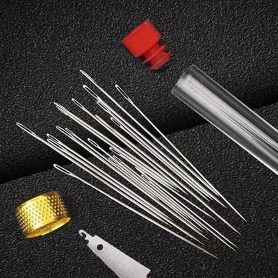 36 Stück Sticknadel Nähwerkzeug Set Edelstahl Nadeln mit Faden Kleidung Reparatur Handwerkzeuge DIY Bastelzubehör